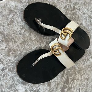 Broken Gucci GG T-Strap Sandal - selling for parts